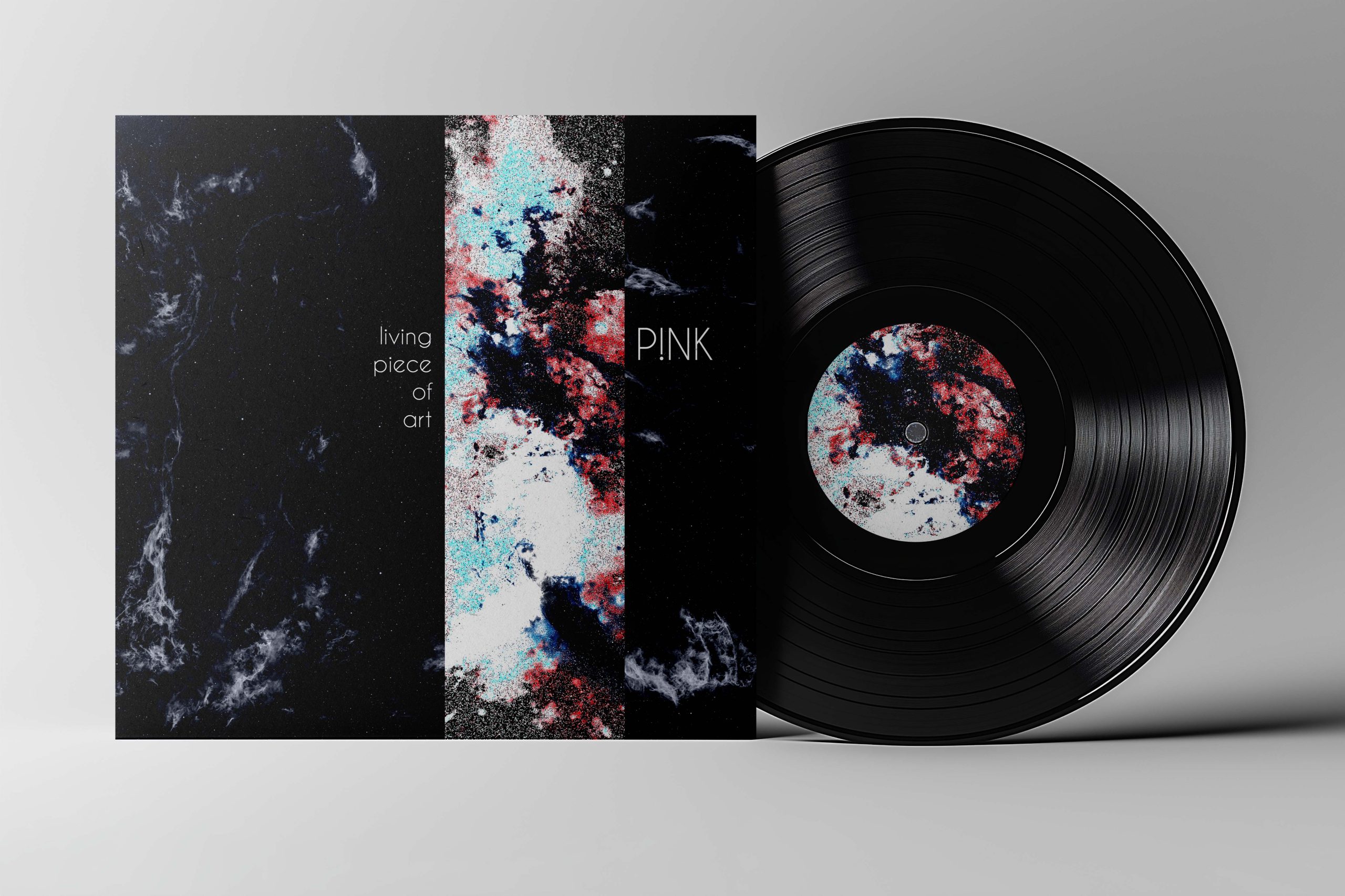 Mockup of record label for P!nk.